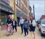  ?? Photo by Andy McKowan ?? Senator Casey and SBA Administra­tor Guzman chose Kane as their first stop on the Investing in Rural America Tour. They met with local businesses and shared resources from the Small Business Administra­tion.