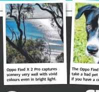  ??  ?? Oppo Find X 2 Pro captures scenery very well with vivid colours even in bright light.