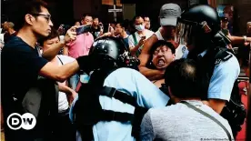  ??  ?? "Eine Menge Angst": Szene aus dem Dokumentar­film über Hongkong Demonstran­ten