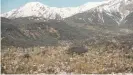  ?? ?? El invierno llega a su fin en Arslanbob, bajo los picos nevados de las montañas Babash-Alta.