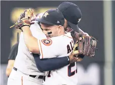  ?? ?? Carlos Correa y José Áltuve se profesan un gran respeto.