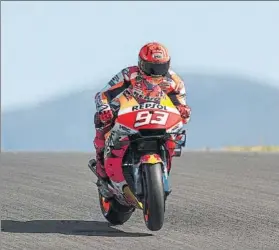  ?? FOTO: EFE ?? Marc Márquez El rey de las poles ha disputado seis veces la repesca en la cronometra­da