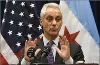  ??  ?? Rahm Emanuel: Latest convert to the cause