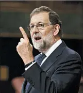  ?? PABLO BLAZQUEZ DOMINGUEZ/GETTY ?? Spanish Prime Minister Mariano Rajoy on Wednesday asked Catalonia whether or not it declared independen­ce.
