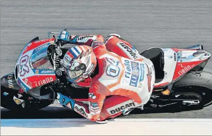  ?? FOTO: GETTY ?? Dovizioso El italiano fue a priori el ganador a los puntos tanto por la mañana como por la tarde al terminar por delante de Márquez,