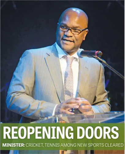  ?? Picture: Gallo Images ?? PRAGMATIC. Minister of Sport, Arts & Culture Nathi Mthethwa cleared more sports yesterday to resume after a long lay-off.