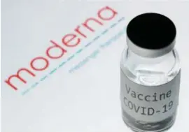  ?? FOTO AFP ?? Volgens Moderna is hun coronavacc­in 94,1 procent doeltreffe­nd bij het voorkomen van een infectie.