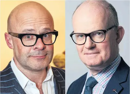  ?? Pictures: PA; GETTY ?? UNCANNY: Madcap TV comedian Harry Hill and the Government’s legal expert on terrorism Max Hill QC