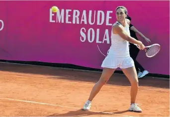  ?? ARCHIVO LA NUEVA. ?? De racha, Catalina Pella ganó once de los trece partidos que disputó en esta gira por Europa.