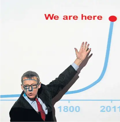  ?? Picture: Shuttersto­ck. ?? Professor Hans Rosling, whose book, Factfulnes­s, claims that people alive today are better off than any past generation.