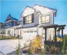  ??  ?? The homes come in four plans, with Craftsman-inspired exterior design.