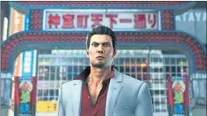  ?? SEGA ?? Kazuma Kiryu returns from prison in “Yakuza 6: The Song of Life” and discovers that one of his wards is in trouble. \*\*\* Platform: PlayStatio­n 4 Rating: Mature ‘YAKUZA 6: THE SONG OF LIFE’