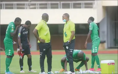  ??  ?? FC Platinum coach Norman Mapeza and his troops