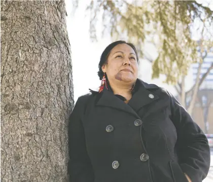  ?? MICHELLE BERG ?? Francine Chaboyer says sharing the Cree language with students during her practicum “feels like a reward.”