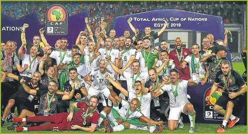  ?? CEDOC PERFIL ?? CAMPEONES. La selección de Argelia se quedó con su segundo título, después del que había ganado en 1990.