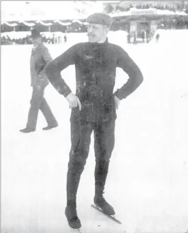  ?? Foto: Trondheim Skøyteklub­b, NTB ?? Skøyteløpe­ren Peder Østlund (1872-1939).