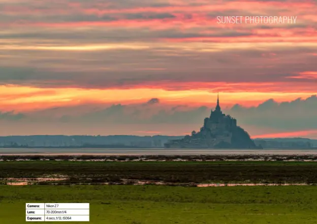  ??  ?? [2] Above: Experiment with different focal lengths. This image of Mont Saint-michel was captured using a telephoto lens.