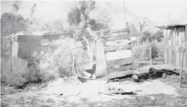  ?? ?? Debris and remains of abandoned building in Section 14 circa 1955.