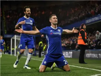  ?? (Getty) ?? Cahill restored calm just before half-time