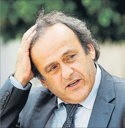  ?? FOTO: EFE ?? Michel Platini cree que los hechos por los que fue interrogad­o le son ajenos El expresiden­te de la UEFA, en la policía judicial