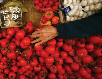  ??  ?? TOMATOES AND other agricultur­al products are part of the Israeli innovation and miraculous success story.