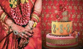  ?? —PHOTOS REPRINTED WITH PERMISSION ?? Cake for an Indian wedding