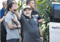  ?? //AFP ?? Los problemas de salud están haciendo mella en Maradona