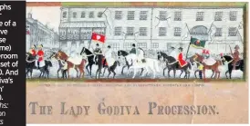  ??  ?? Stevengrap­hs ‘The Water Jump’ (one of a series of five with a horse racing theme) with a saleroom value as a set of £100-£150. And ‘Lady Godiva’s Procession’ (£40-£60).