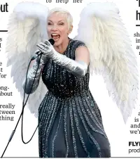  ??  ?? FLYING HIGH: Annie Lennox has produced her daughter’s new single