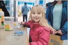  ?? LUKE EDWARDS METROLAND ?? Niagara College’s fall open house welcomed anyone curious about the school, including Ariona Nedbailik who visited the Glendale greenhouse.