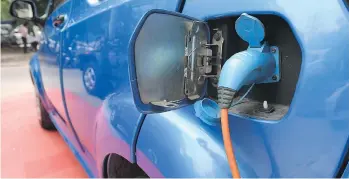  ?? GETTY IMAGES ?? B.C.’s goal is to hit an electric vehicle selling target of five per cent of light duty vehicles by 2020.