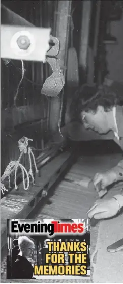  ??  ?? Women at work at a loom in Templeton’s in 1953