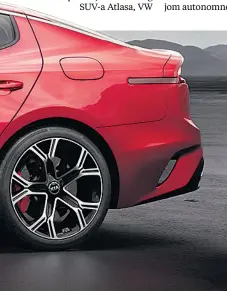  ??  ?? SPORTSKA LIMUZINA Kia Stinger najbrži je Kijin model u povijesti koji će u najjačoj verziji s 370 konja do stotke sprintati za 5,1 s, a krajnja brzina mu je 270 km/h. U isto vrijeme peterovrat­ni će model biti i vrlo prostran