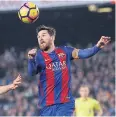  ?? AP ?? Barcelona’s Lionel Messi.