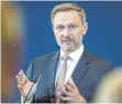  ?? FOTO: DPA ?? Finanzmini­ster Lindner (FDP): „Wir können uns fehlgeleit­ete Subvention­en schlicht nicht mehr leisten.“