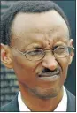  ??  ?? COME CLEAN: The writer thinks Paul Kagame of Rwanda is being used by others