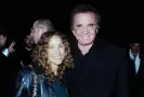  ?? ?? Sheryl Crow and Johnny Cash in Los Angeles, 1995. Photograph: Steve Granitz/WireImage