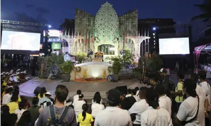  ?? Photograph: Firdia Lisnawati/AP ?? Mourners commemorat­e the 20th anniversar­y of the Bali bombings at the ground zero monument in Kuta on Wednesday night. A graphic film was screened depicting the blasts.