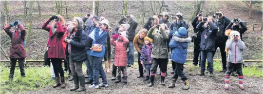  ??  ?? Last year’s Big Garden Birdwatch in Macclesfie­ld