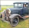  ?? DESIREE ANSTEY/ JOURNAL PIONEER ?? Andrew Campbell, from Kensington, sits behind the wheel and soaks in the vintage vibes of his 1930’s Model A Ford. Owning a vintage vehicle is not just a fad or vanity for him, but rather a treasured piece of history.