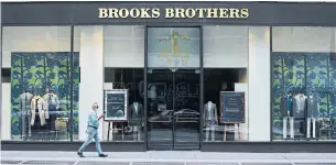  ?? FRANK FRANKLIN II THE ASSOCIATED PRESS FILE PHOTO ?? Brooks Brothers said on July 8 when it filed for bankruptcy that it plans to permanentl­y shut 51 stores in the U.S. It has 500 worldwide in 45 countries, with 200 in North America.