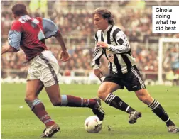  ??  ?? Ginola doing what he did best