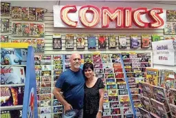  ??  ?? Alan and Marsha Giroux of All About Books and Comics.