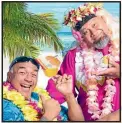  ??  ?? Ete, left, is best known for his comedy performanc­es with Tofiga Fepulea’i.