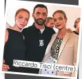  ??  ?? Riccardo Tisci (centre).