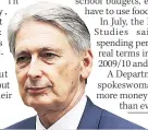  ??  ?? UNDER FIRE Chancellor Philip Hammond