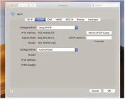  ??  ?? In advanced network prefs, check the router’s IP address is correct and the Mac gets an IPv4 address using DHCP. Before setting up a new router from your Mac, note its IP address from its case label or documentat­ion.