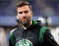  ?? Zach Bolinger / Associated Press ?? The Jets are turning to veteran quarterbac­k Joe Flacco on Sunday when New York hosts the Dolphins at MetLife Stadium at 1 p.m. Miami possesses one of the most aggressive defensive units in the NFL.