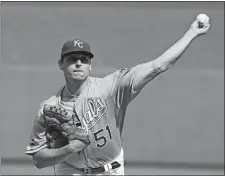  ?? CHARLIE RIEDEL/AP FILE PHOTO ?? A person familiar with the deal said Friday that former Kansas City Royals pitcher Jason Vargas and the New York Mets have agreed to a $16 million, two-year contract, adding depth to a New York rotation that’s been riddled by injuries the past two...