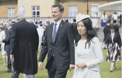  ??  ?? 0 Jeremy Hunt and his wife Lucia - ‘the long-suffering Mrs H’